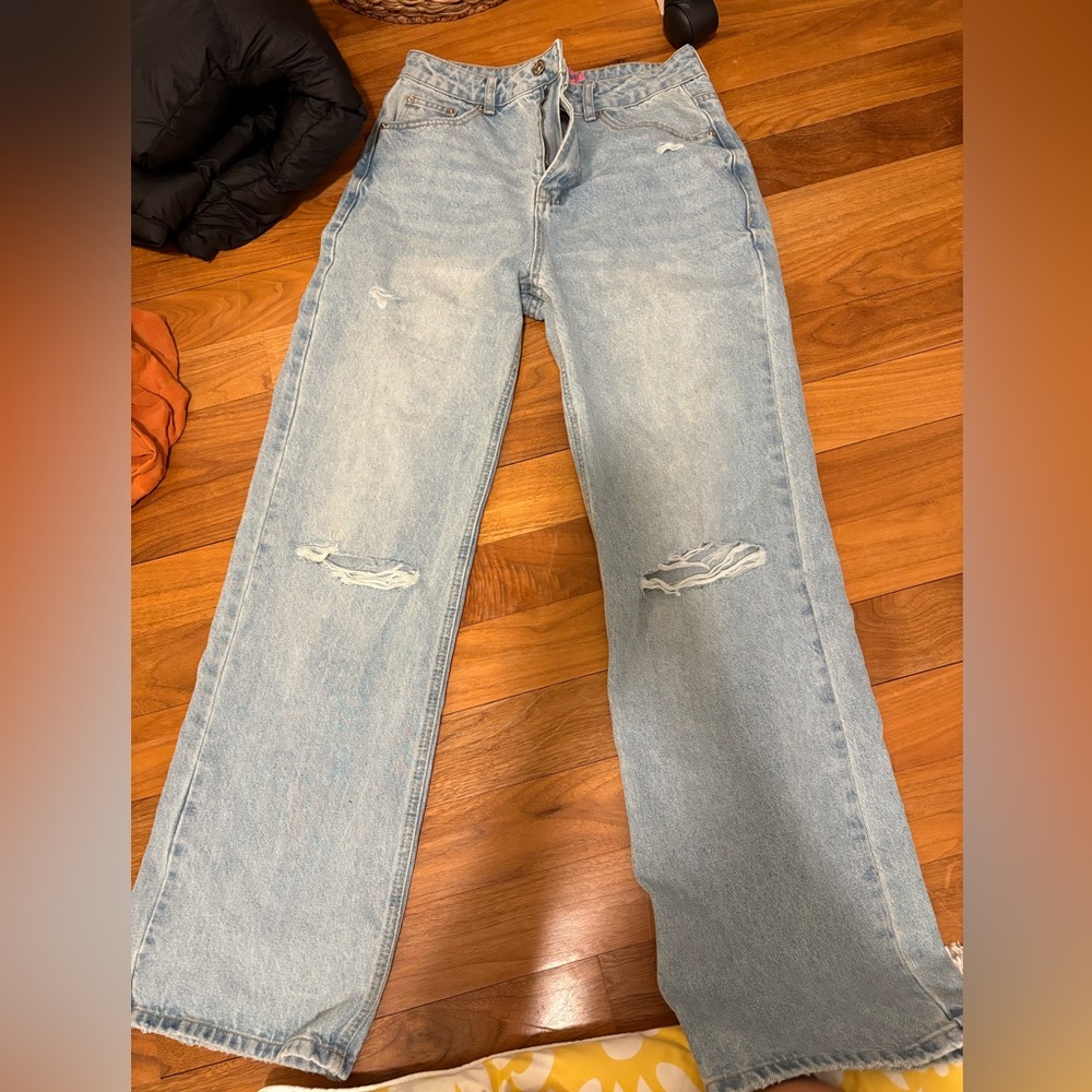 Edikted Light Blue Denim Jeans
